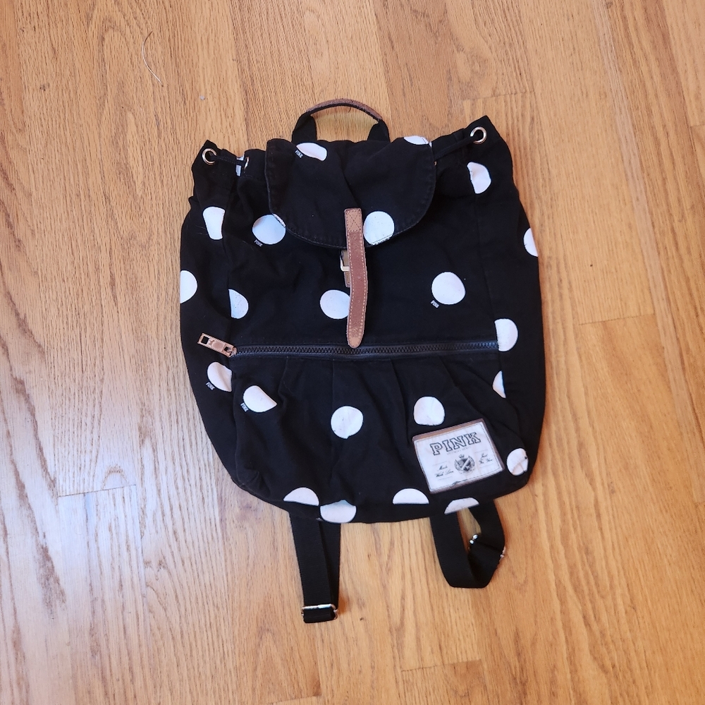 COPY - Black and white Pink backpack